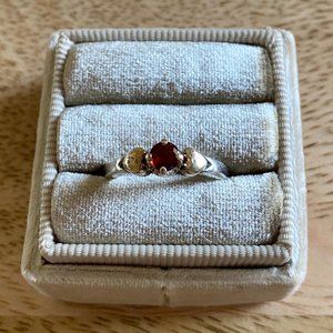 James Avery Garnet Heart Ring (Retired)
